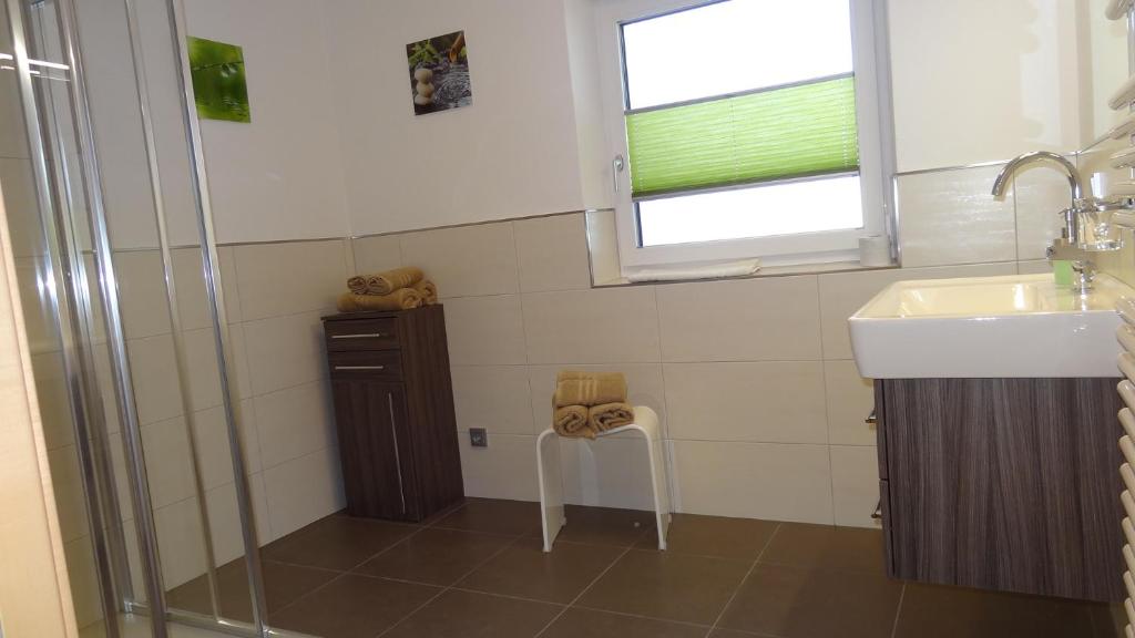 Koupelna v ubytování Appartements Gassner