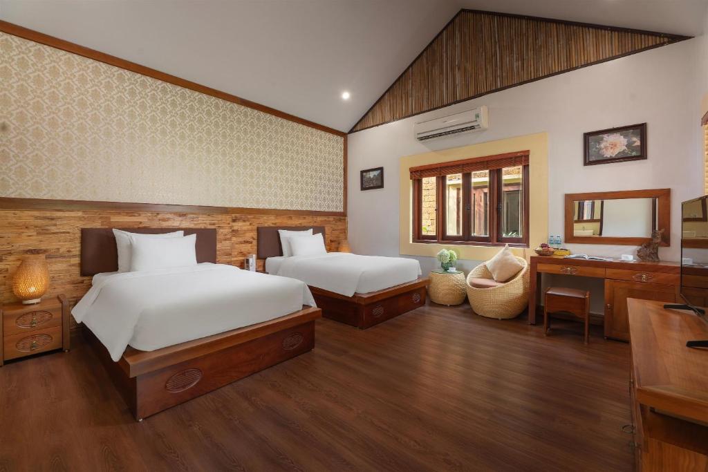 Thảo Viên Resort - Chambre Lits Jumeaux Avec Vue Sur Jardin