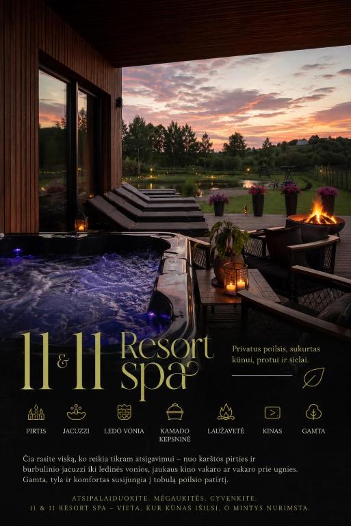 a advertisement for a resort spa with a swimming pool at Harmony Resort & Spa in Padumble