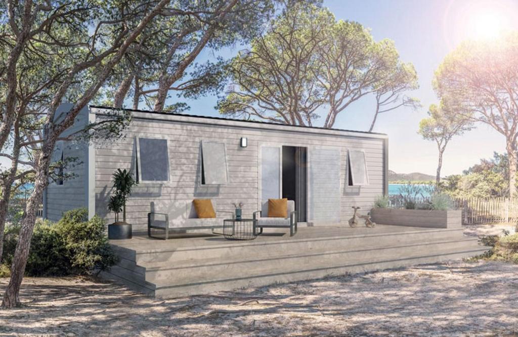 a rendering of a tiny house on the beach at Camp Diekirch - Mobilehome Plus 6 pers in Gilsdorf