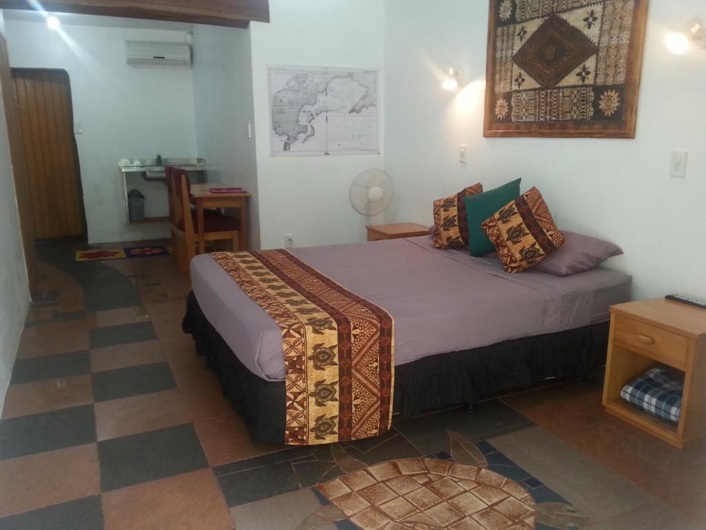 Postel nebo postele na pokoji v ubytování Gecko Lodge Fiji