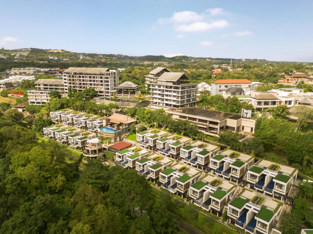 an aerial view of a resort at The Sterling Villas in Uluwatu