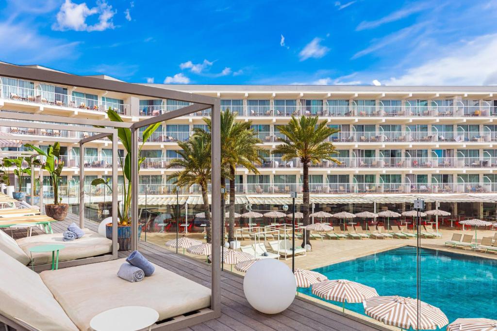 a view of the resort from the pool at SOL by Meliá House Mallorca - Adults Only in Magaluf