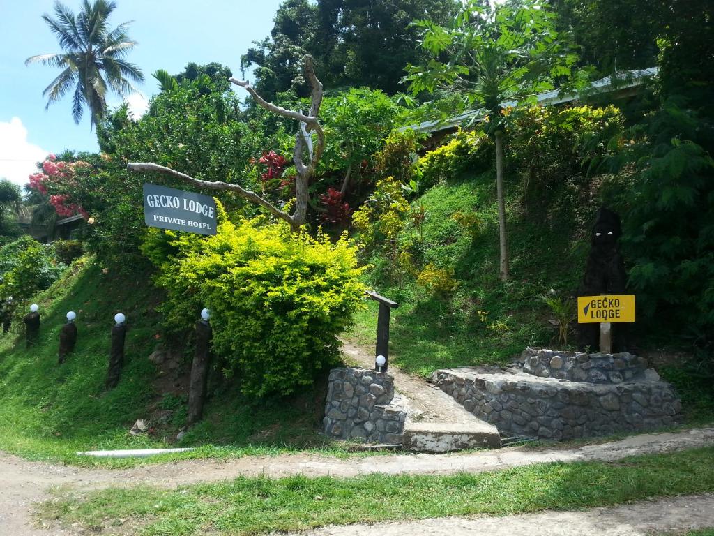 Um jardim em Gecko Lodge Fiji