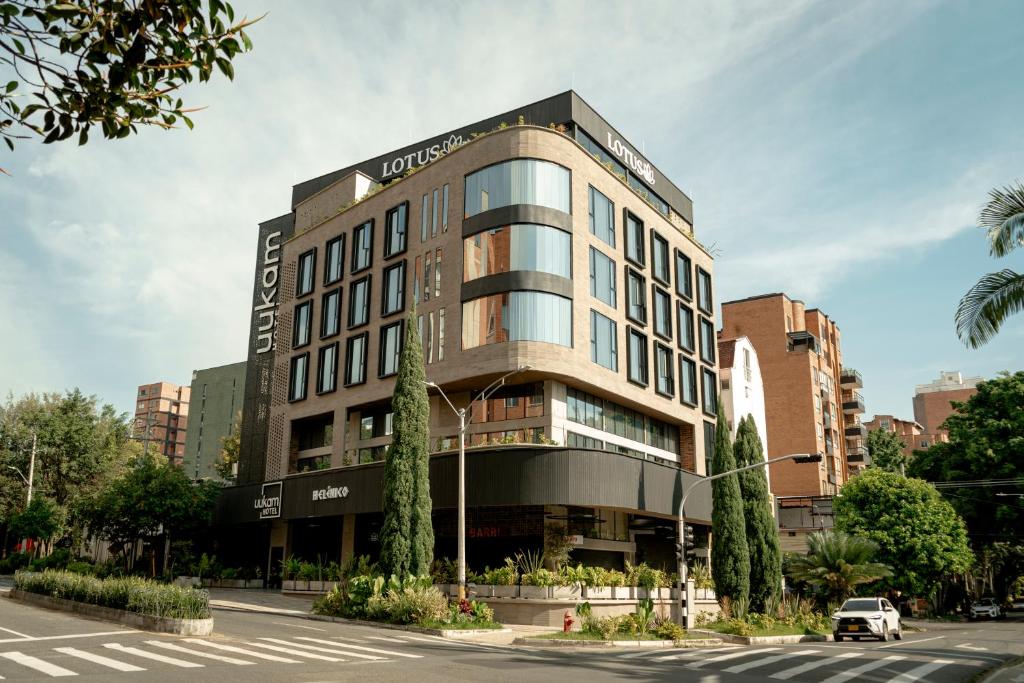 a rendering of a building on a city street at Uukam by Bernalo Hotels in Medellín