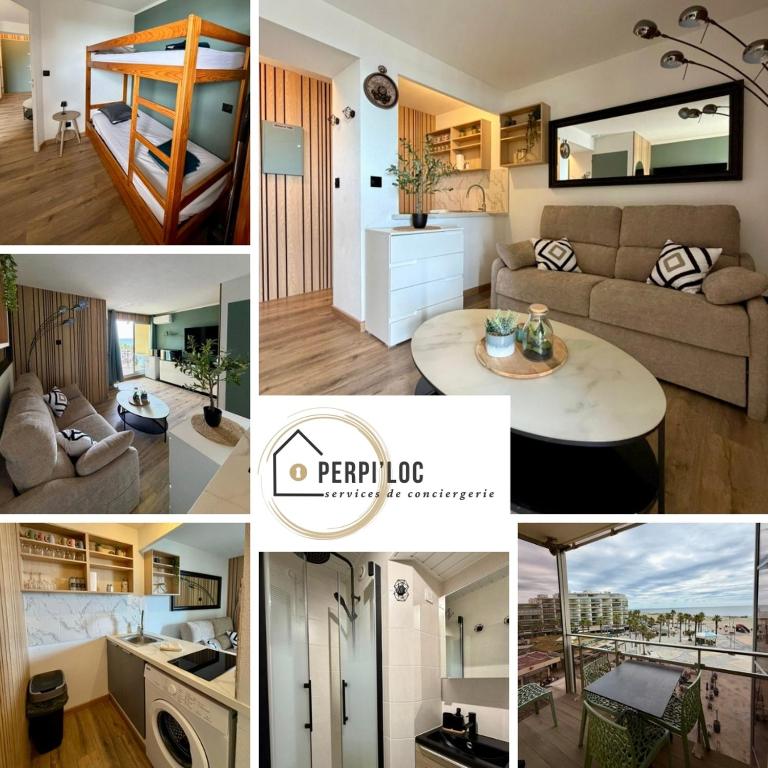 Beach apartment for 4 people - air conditioning - Wi-Fi - parking