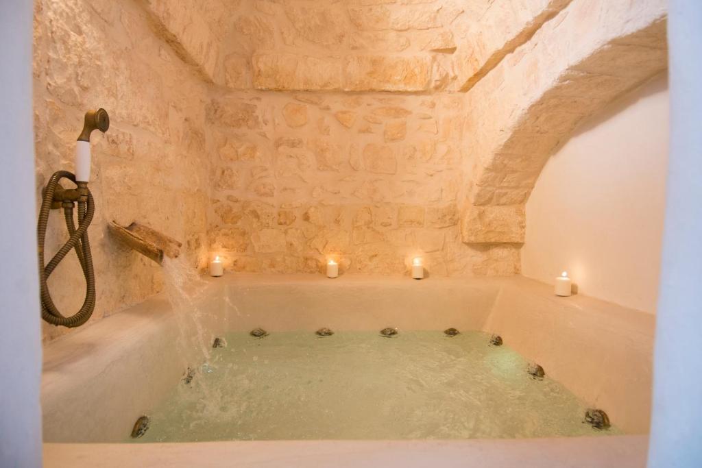 Koupelna v ubytování Masseria Salinola