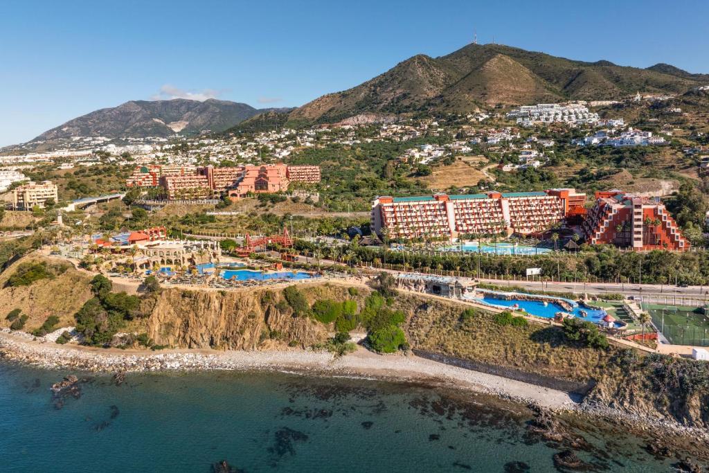 an aerial view of a resort on a mountain at Holiday World Resort, Affiliated by Melia in Benalmádena