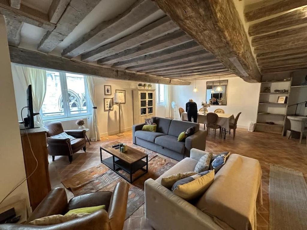 Authentic and Large 1 bdr Flat - Facing Notre Dame