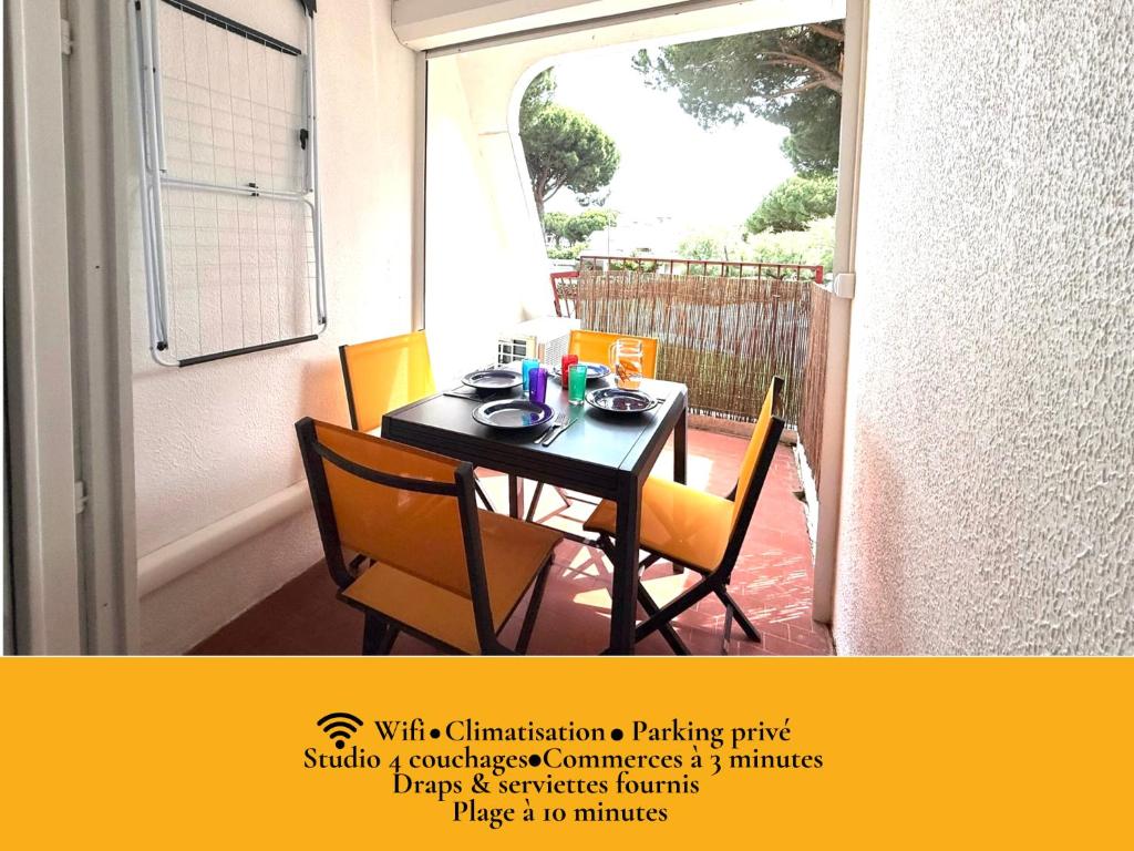 Studio LGM tout confort avec terrasse & parking, Plage à pied