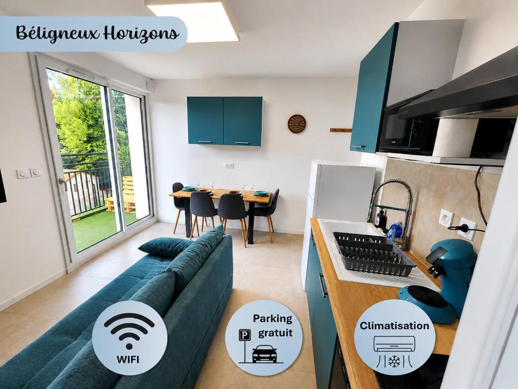 Béligneux Horizons - 4 Personnes - Appartamento Con Una Camera Da Letto Con Vista Sul Giardino