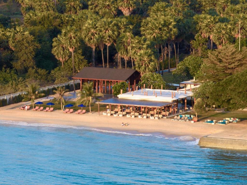 an aerial view of a resort on the beach at SO/ Sofitel Hua Hin in Cha Am
