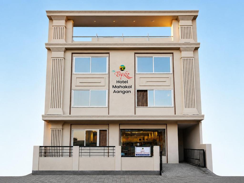 a building with a sign on the front of it at The Byke Boutique Mahakal Aangan - Pan India Pure Veg Hotel Chain in Ujjain