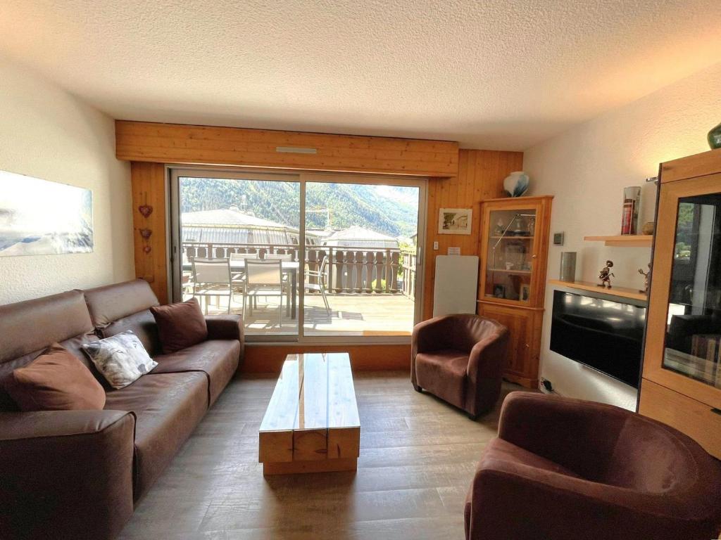Appartement Chamonix, terrasse, 4 pers, parking privé