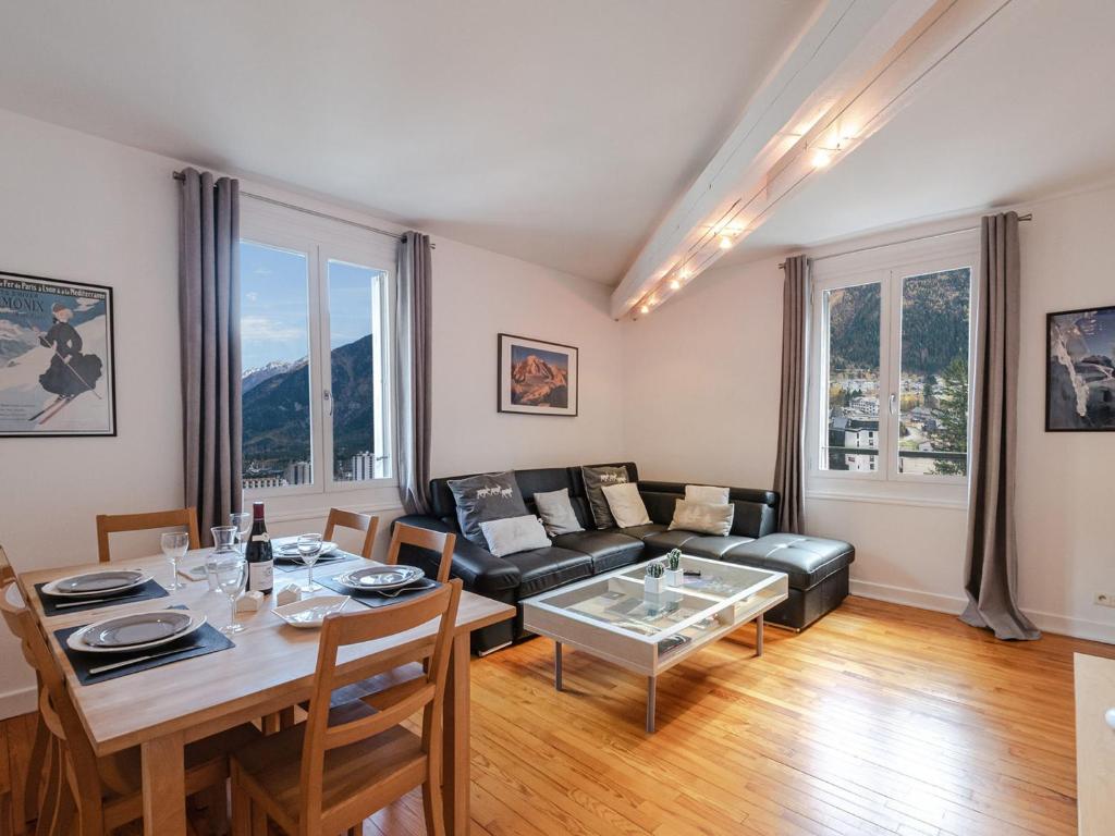 Appartement lumineux 5 pers, Chamonix centre, parking inclus