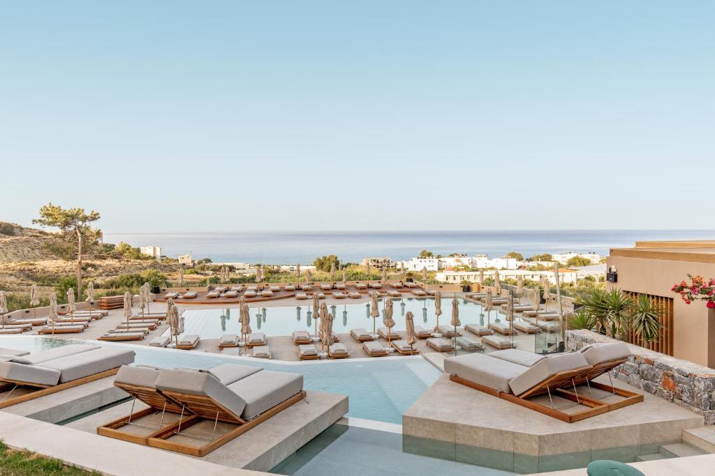 a view of the pool at the resort at Kakkos Terra Blu Hotel in Ierapetra