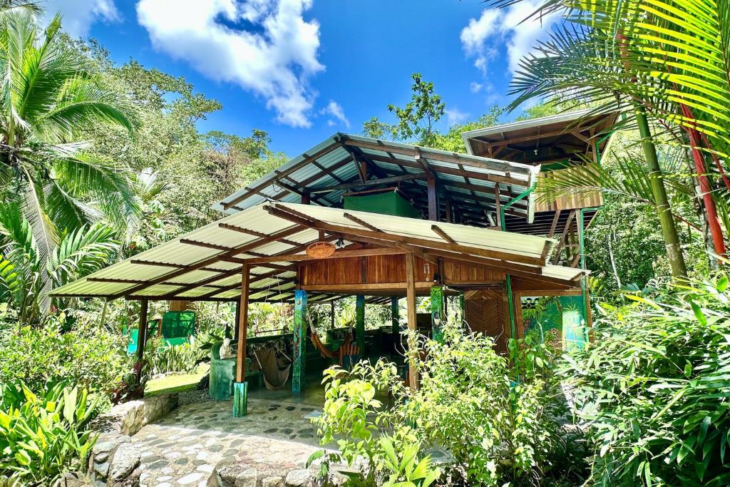 a house in the middle of a forest at Casa Aire Libre - Jungle immersion - Natural pool - Waterfall in Puerto Jiménez