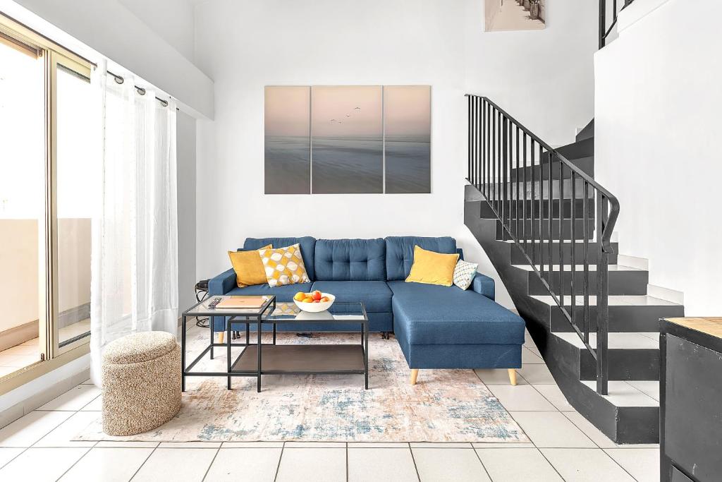 Duplex hyper center 5 min away from Promenade des Anglais