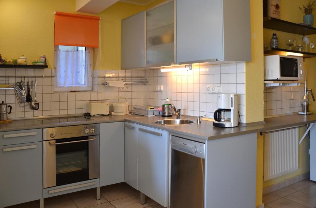 Kuchyň nebo kuchyňský kout v ubytování Anna Apartment