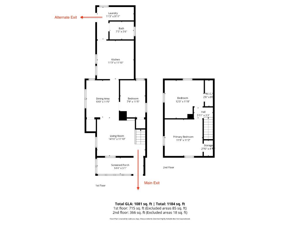 a floor plan of a house at The Longfellow Bungalow in Minneapolis