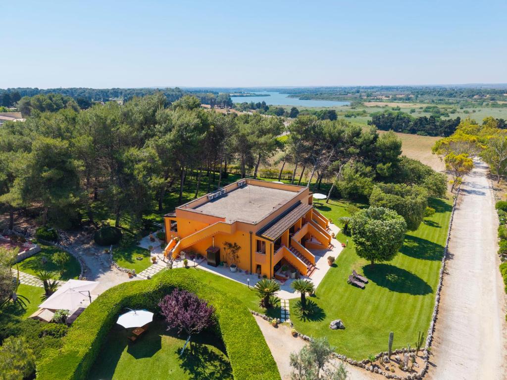 an overhead view of a house with an orange at Sole del Mediterraneo in Otranto