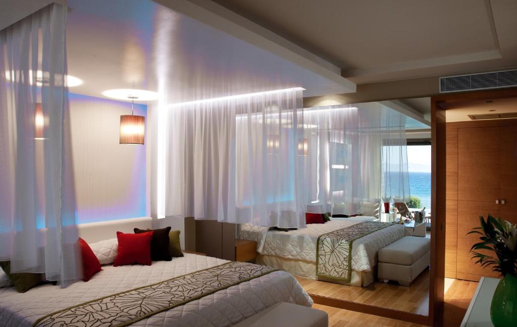 Posteľ alebo postele v izbe v ubytovaní Amus Hotel & Spa
