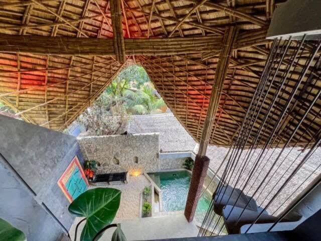 an overhead view of a house with a swimming pool at Happiness Kulambo Villa El Nido in El Nido