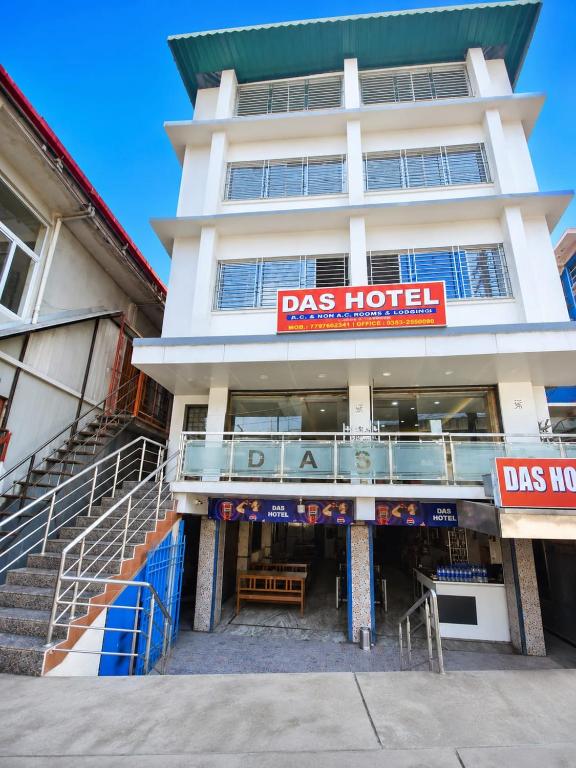 a building with a las hotel sign in front of it at DAS HOTEL in Darjeeling
