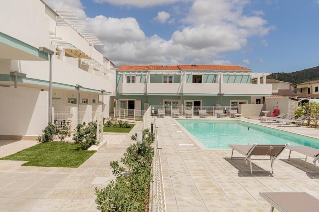 SM Coghinas - Duplex with pool view near beaches