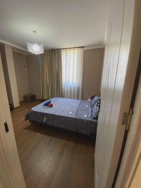 a bedroom with a bed in the middle of a room at Apartment Entier apartment in Chakvi