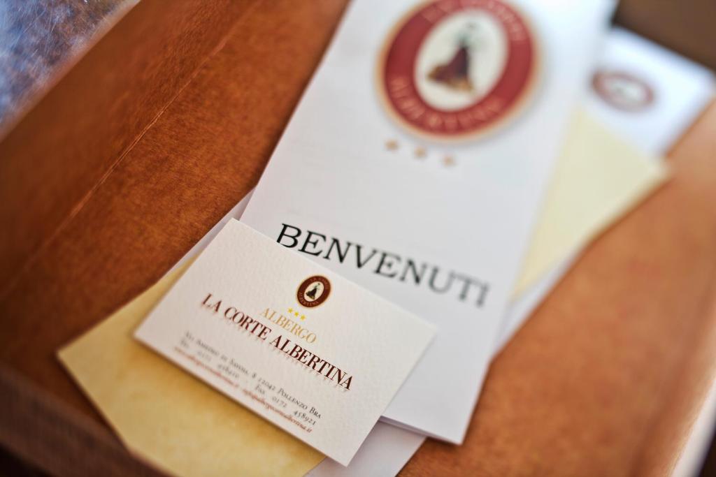 Certifikát, ocenenie alebo iný dokument vystavený v ubytovaní Albergo La Corte Albertina