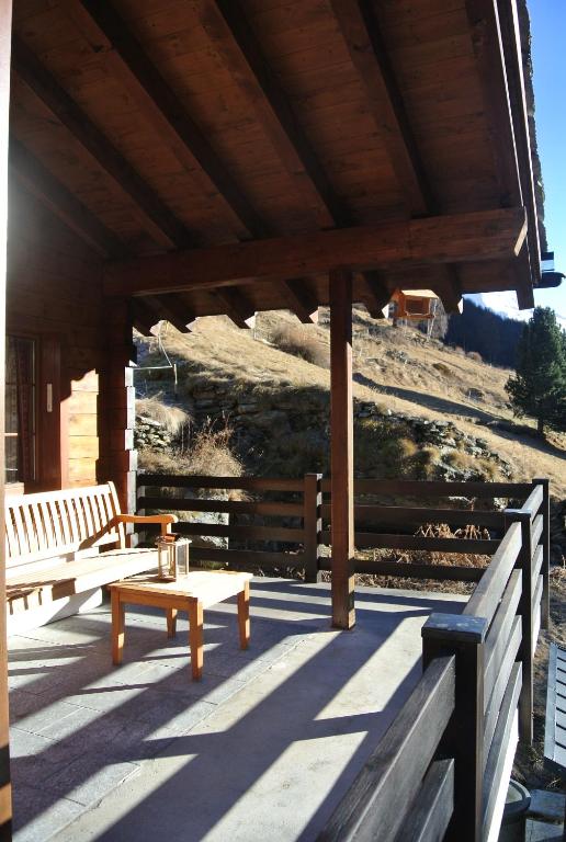 Balkón nebo terasa v ubytování Chalet Christitia