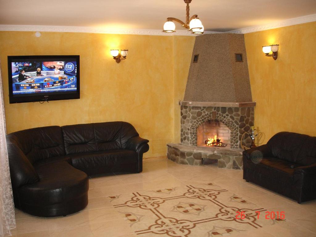 Posezení v ubytování Bilovoddya Hotel