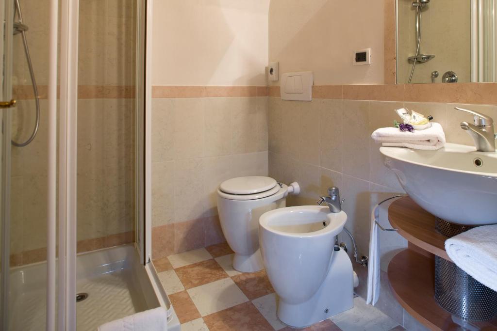 Kúpeľňa v ubytovaní Albergo La Corte Albertina