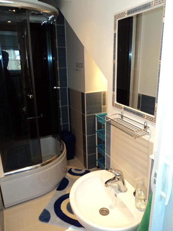 Kúpeľňa v ubytovaní Apartman U Holica