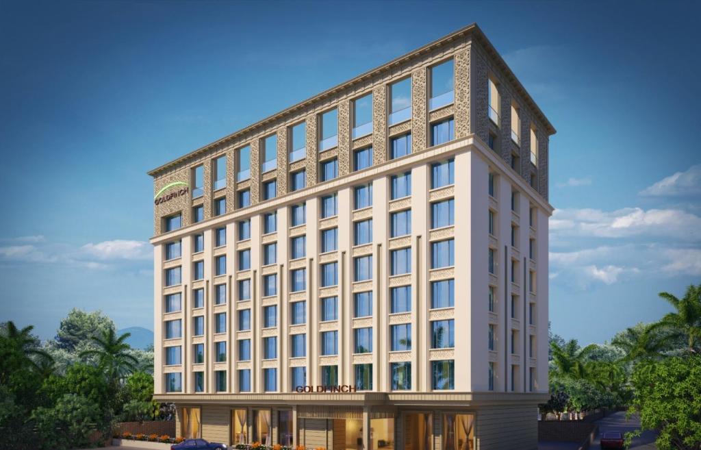 a rendering of the planned headquarters of the hotel at Goldfinch Panjim Goa in Old Goa