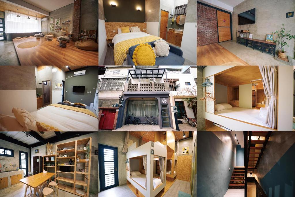 eine Fotocollage eines Hauses in der Unterkunft 虎睏 The Good Sleep in Pi-tzu-t'ou
