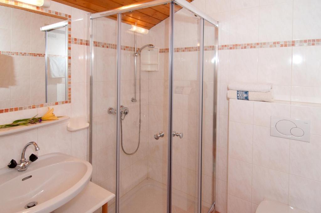 Koupelna v ubytování Haus Martina
