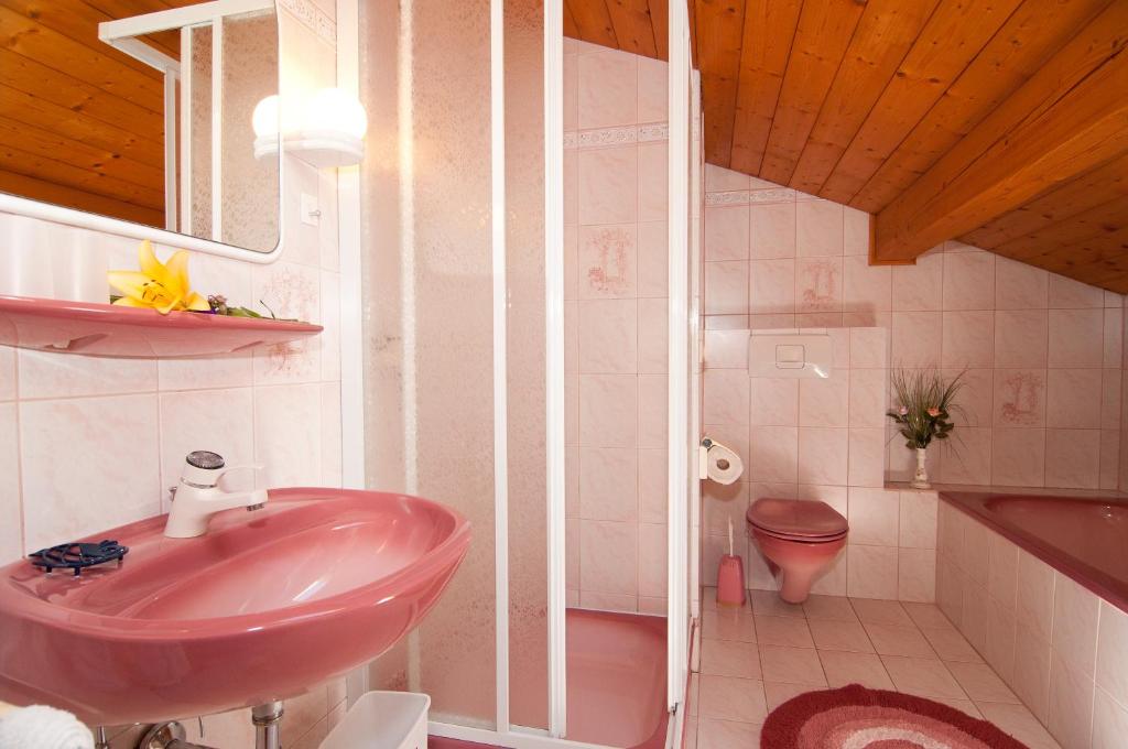 Koupelna v ubytování Haus Martina