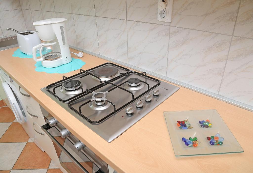 Kuchyňa alebo kuchynka v ubytovaní Apartments Bugenvila