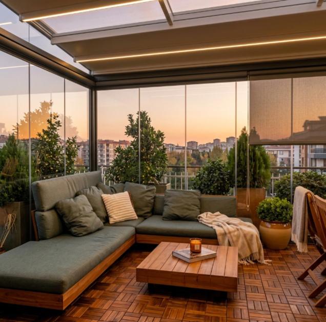 a living room with a couch and a table at Fiorucci Apartments - Veronica's House in Rome