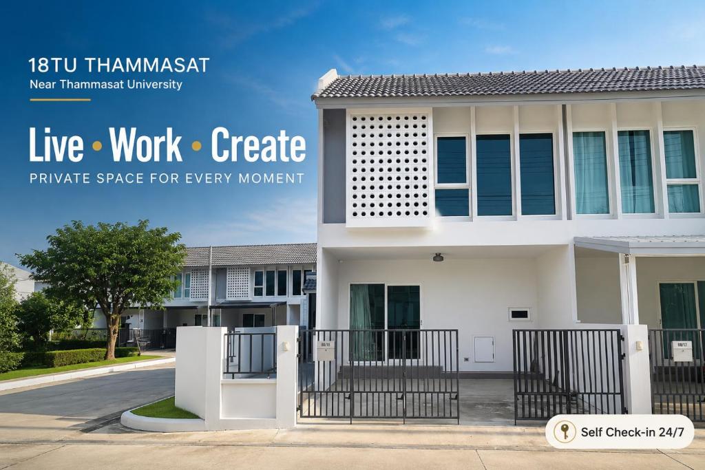 a house with a work create template stage for every month at 18TU Thammasat in Pathum Thani