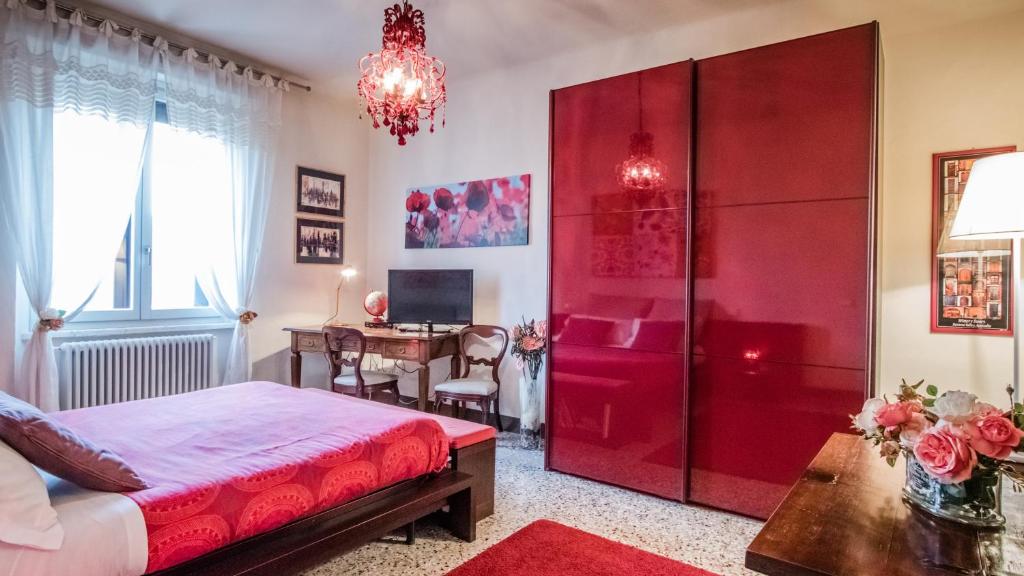 Telewizja i/lub zestaw kina domowego w obiekcie B&B Guerrazzi