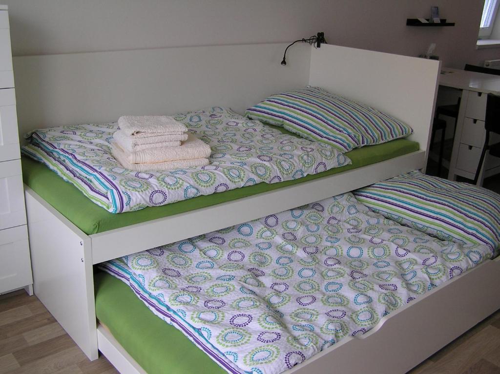 Postel nebo postele na pokoji v ubytování Apartment Třeboň