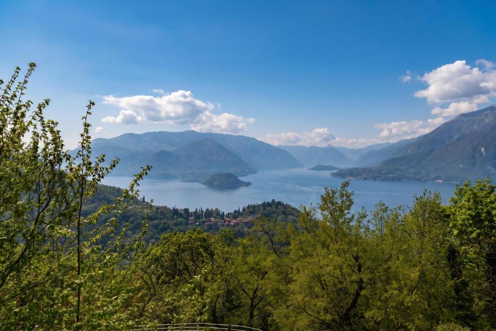 a view of a lake in the mountains at Alto Perledo Terrazzo in Perledo