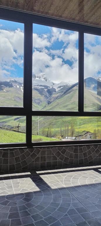 a view from a window of a room with a view at Xinaliq Khinalig ELNUR GUEST HOUSE, New hotel in Xınalıq