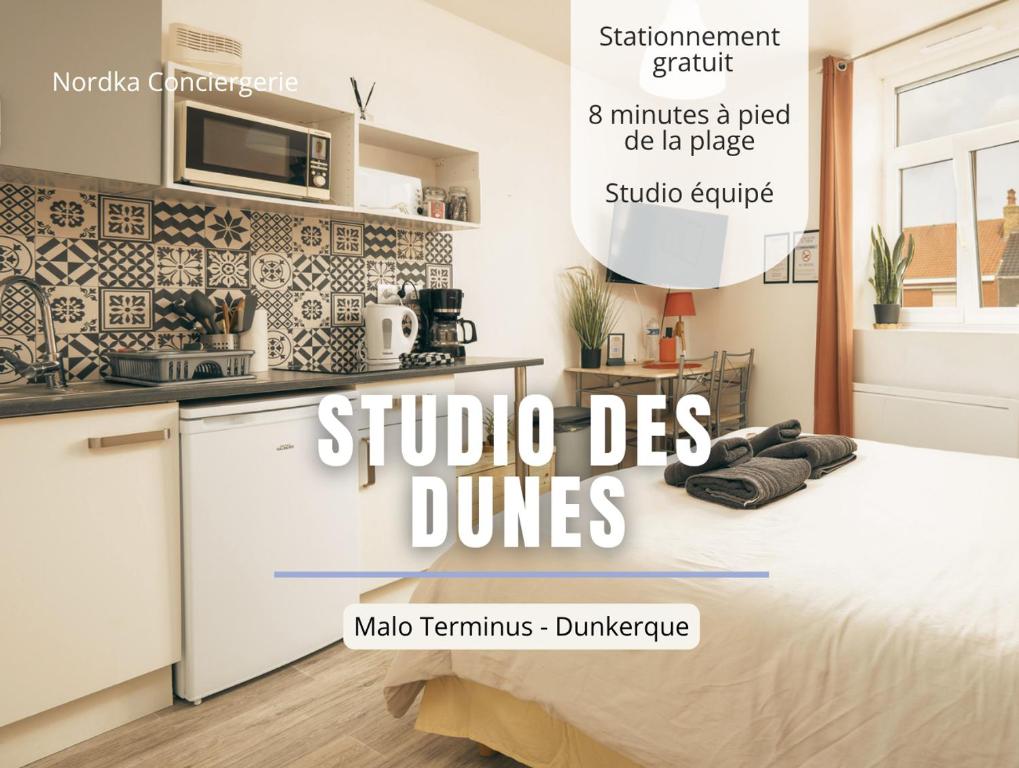 a magazine advertisement for a studio des dums kitchen at Studio plage - Séjours pros et vacances in Dunkerque