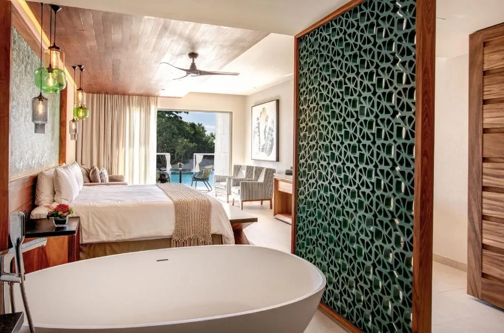 Swim out king suite with bathtub