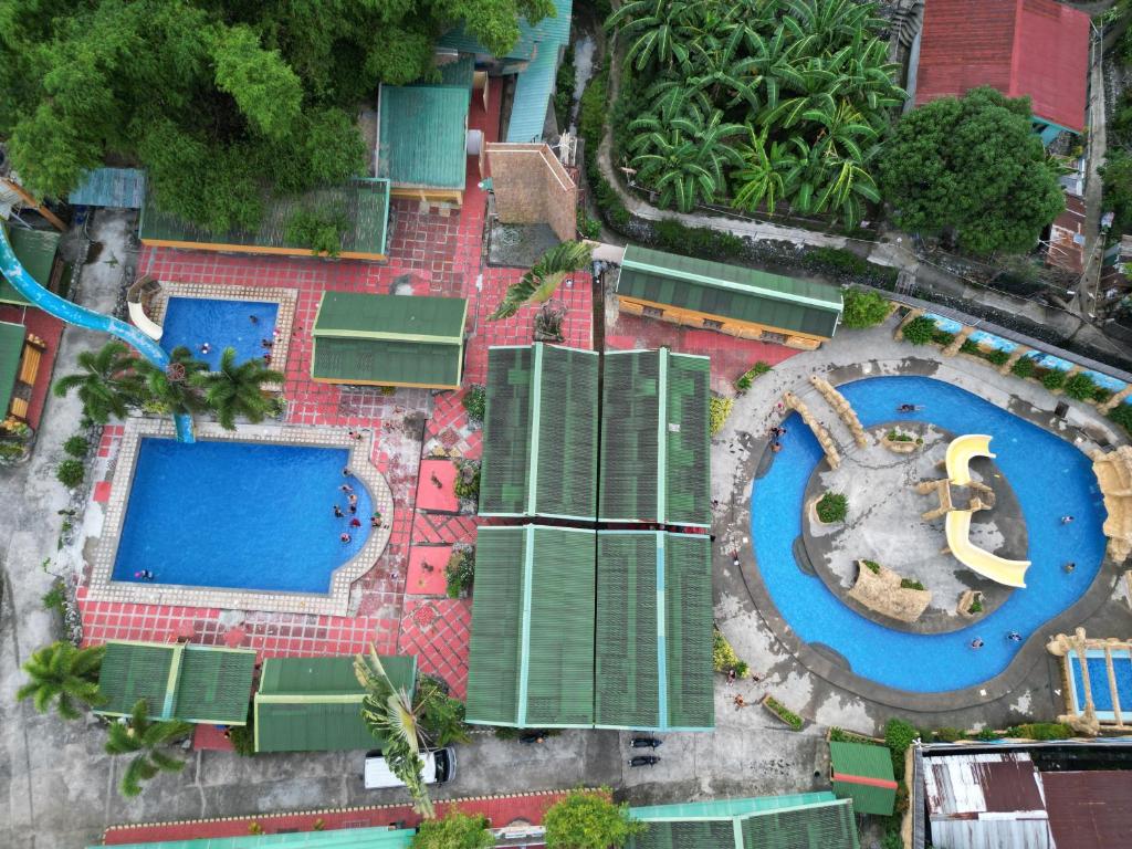an overhead view of a swimming pool at a resort at Paraiso ni Ronin in Tagudin