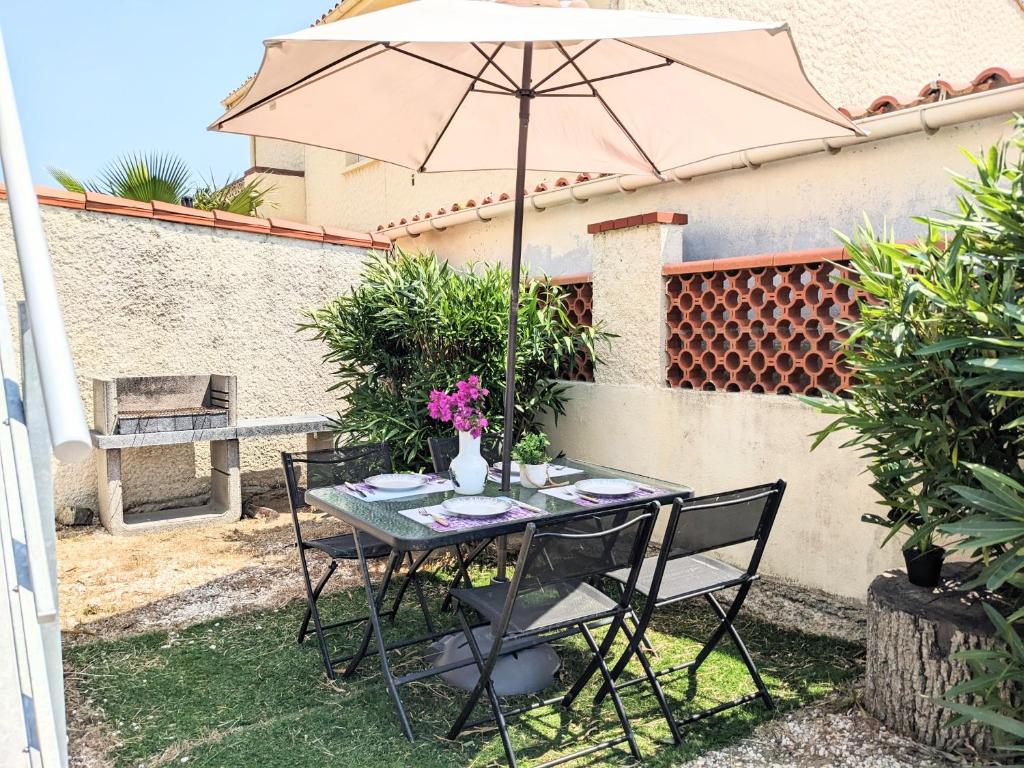 Charmant logement plain pied climatisé, 100 m de plage
